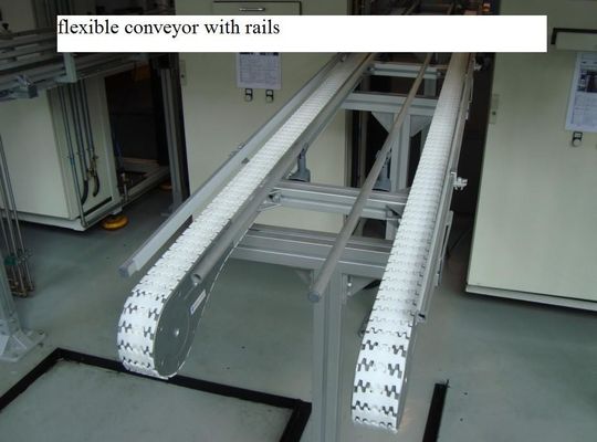 Aluminium flexible modular conveyor systems width 295mm Plain conveyors