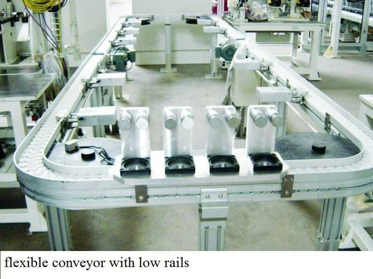 Aluminium flexible modular conveyor systems width 295mm Plain conveyors
