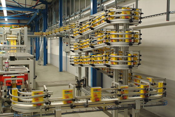 Aluminium flexible modular conveyor systems width 295mm Plain conveyors