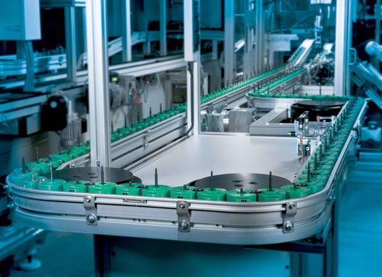 Aluminium flexible modular conveyor systems width 295mm Plain conveyors