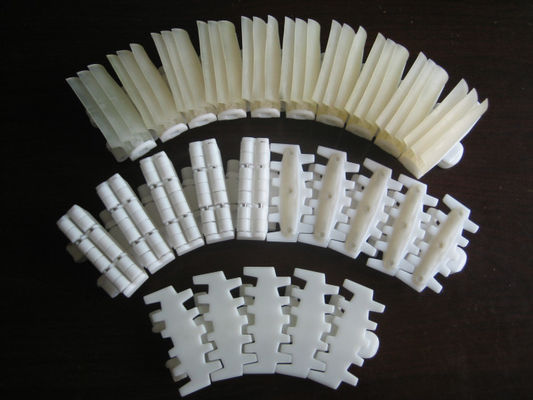 LF83B D shape gripper chains with rubber top for modular flexible conveyor systems