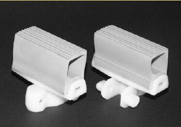 LF83B D shape gripper chains with rubber top for modular flexible conveyor systems