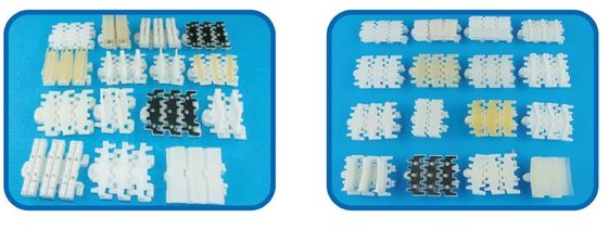 LF63F cleated flexible conveyor chains Materials POM for flexible conveyor systems food grade
