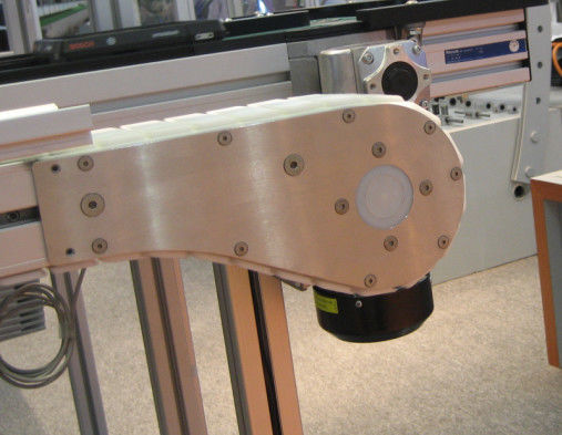 X180 flexible conveyor system chain drive and idler units for conveyor side radius lines