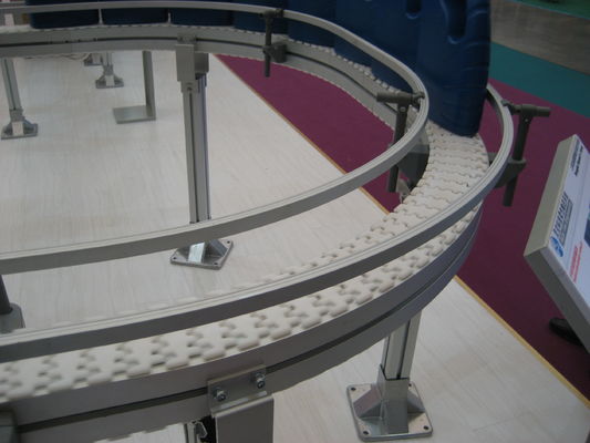 Aluminium flexible modular conveyor systems width 145mm Plain modu conveyor lines