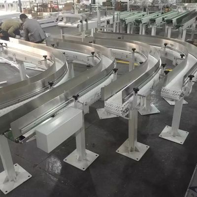 Aluminium flexible modular conveyor systems width 45mm Plain conveyors