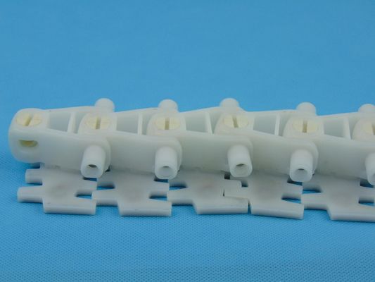 L83D Flexible plain conveyor chains with stainless steel friction top modu line conveyor systems