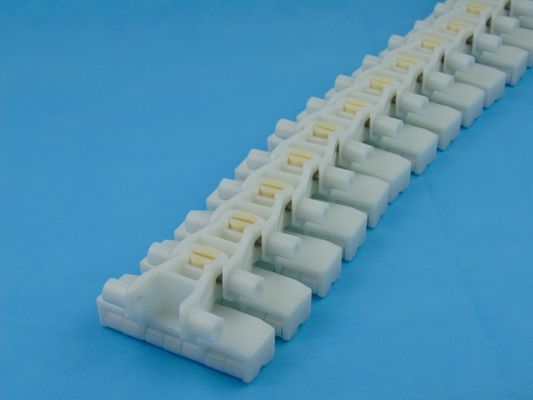 LF83C roller top flexible conveyor chains materials POM color white LBP flexible chains