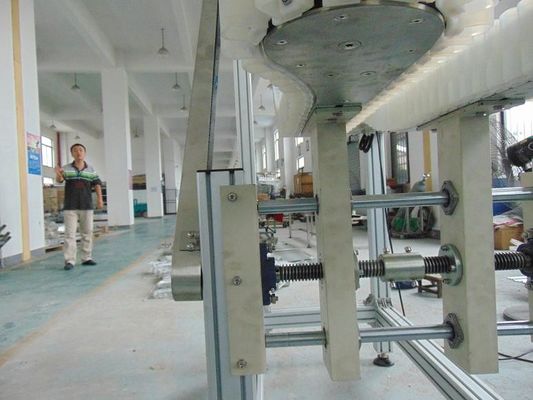 plastic or glass bottle line conveyor systems with gripper conveyor chains width 103mm